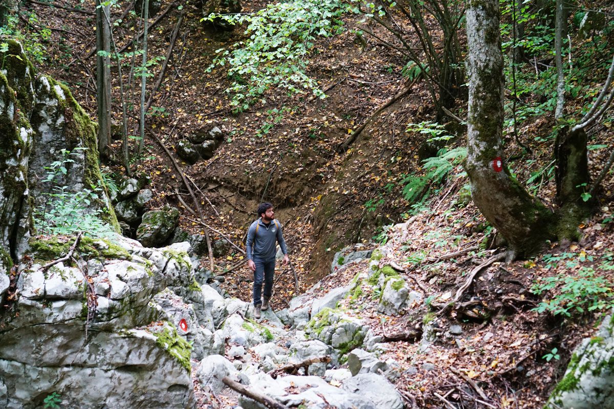 Mike hiking in Kladovo, east Serbia