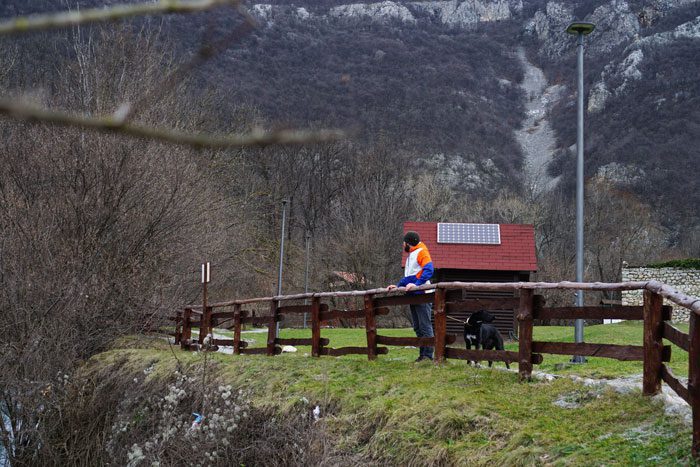 Mike overlooking Veliki Buk Waterfalls