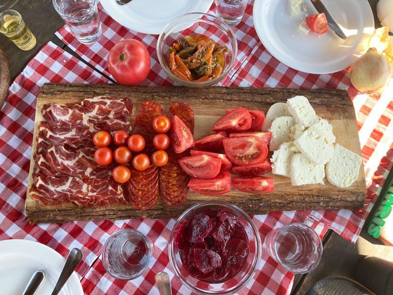 Food in Sicevo Gorge