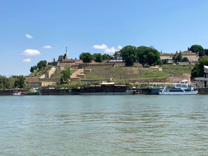 View of Kalamegdan from Danube River