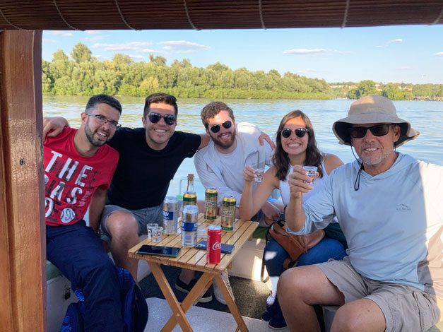 Boat ride on the Danube River