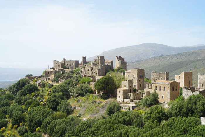 Stone Towers in Vathia, Peleponnese