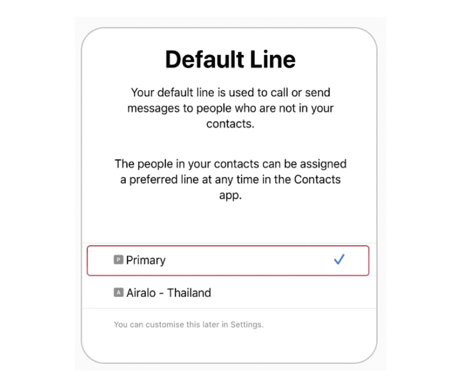 Default Line