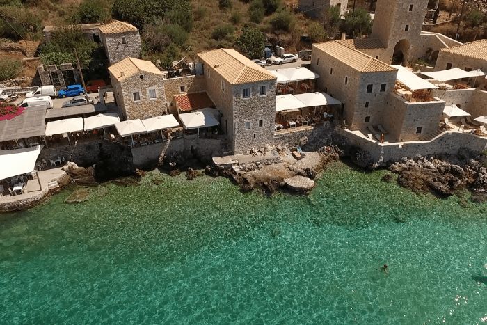 View of Limeni from above