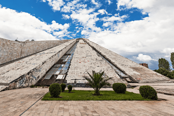 Pyramid of Tirana in Albania