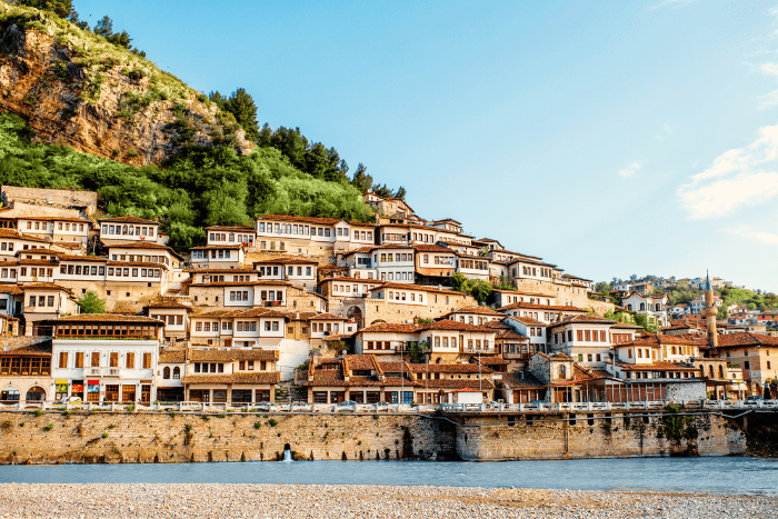 Houses in the city of Berat