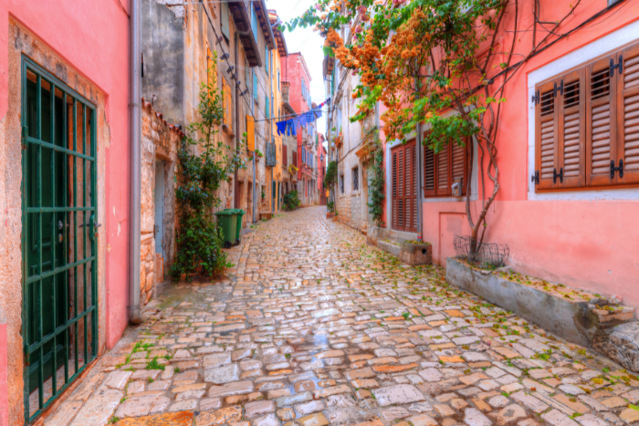 Streets of the Old Town in Rovinj